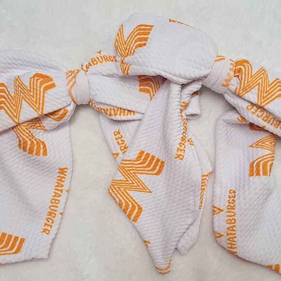 Whataburger Hair Bows Scrunchies Clips - Lot of 4 Unused - Picture 6 of 9